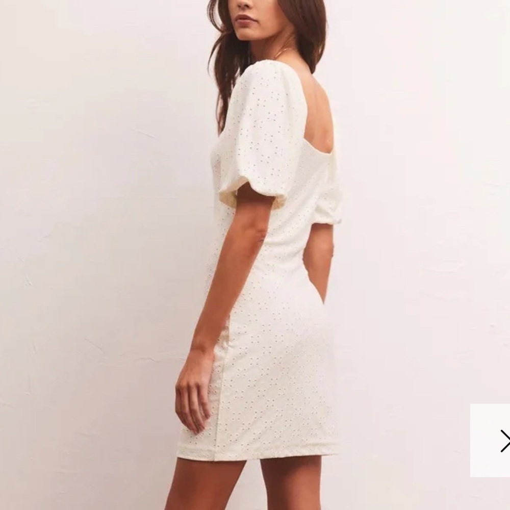 Z Supply Belle Knit Eyelet Mini Dress